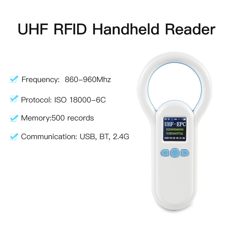 Document Scanner Portable - UHF 휴대용 리더, 2.4G USB BT