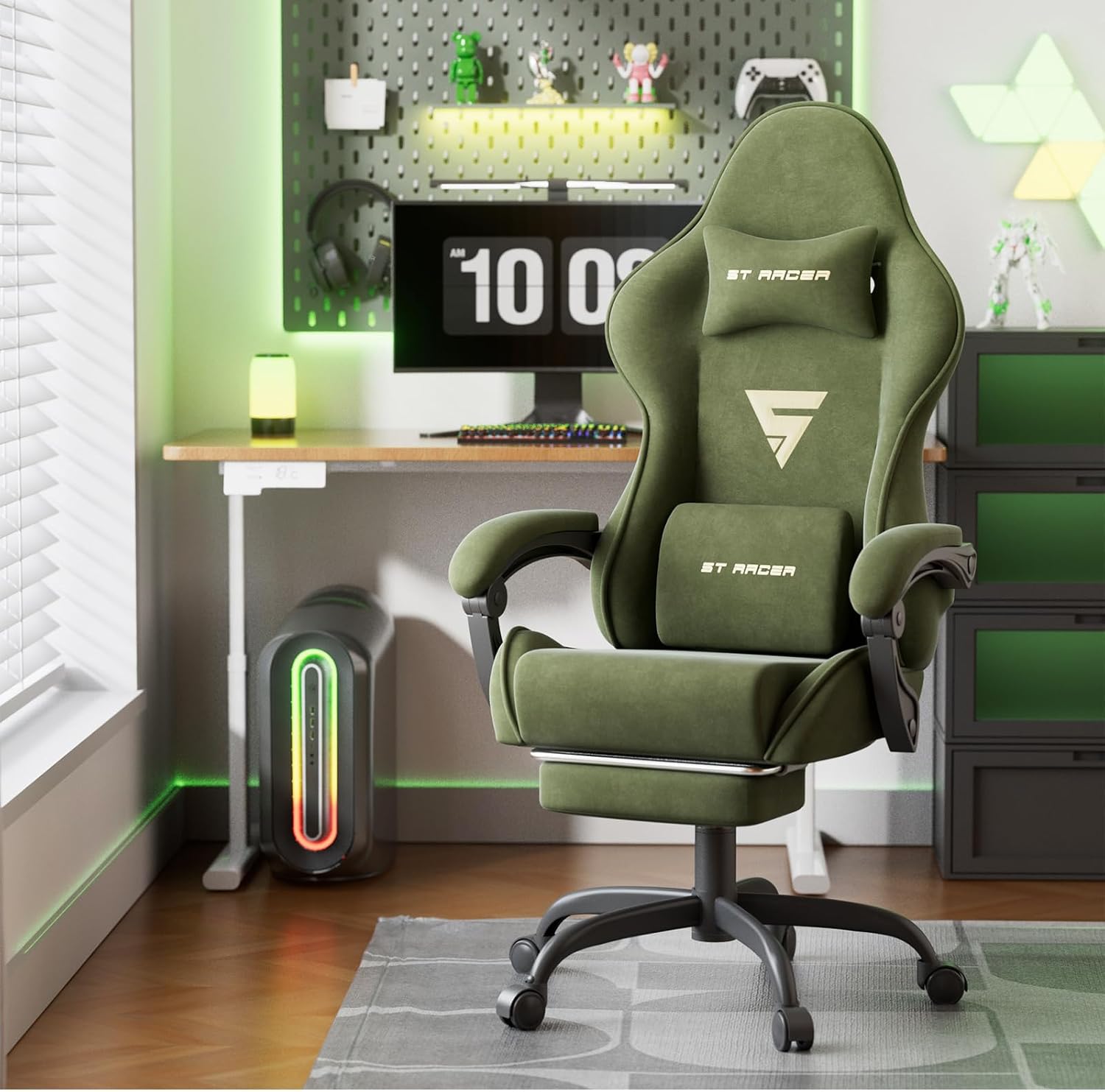 성인용 게이밍 의자, 발 받침대와 허리 지지 마사지 기 - Ergonomic Office Chair 리뷰 및 가격