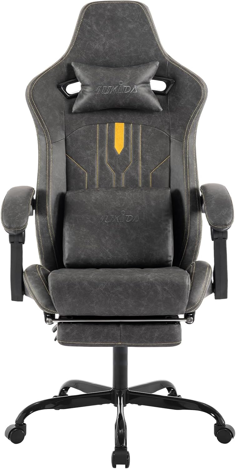 발 받침대가 있는 게이밍 의자, 인체공학적 디자인의 컴 - Ergonomic Office Chair 리뷰 및 가격