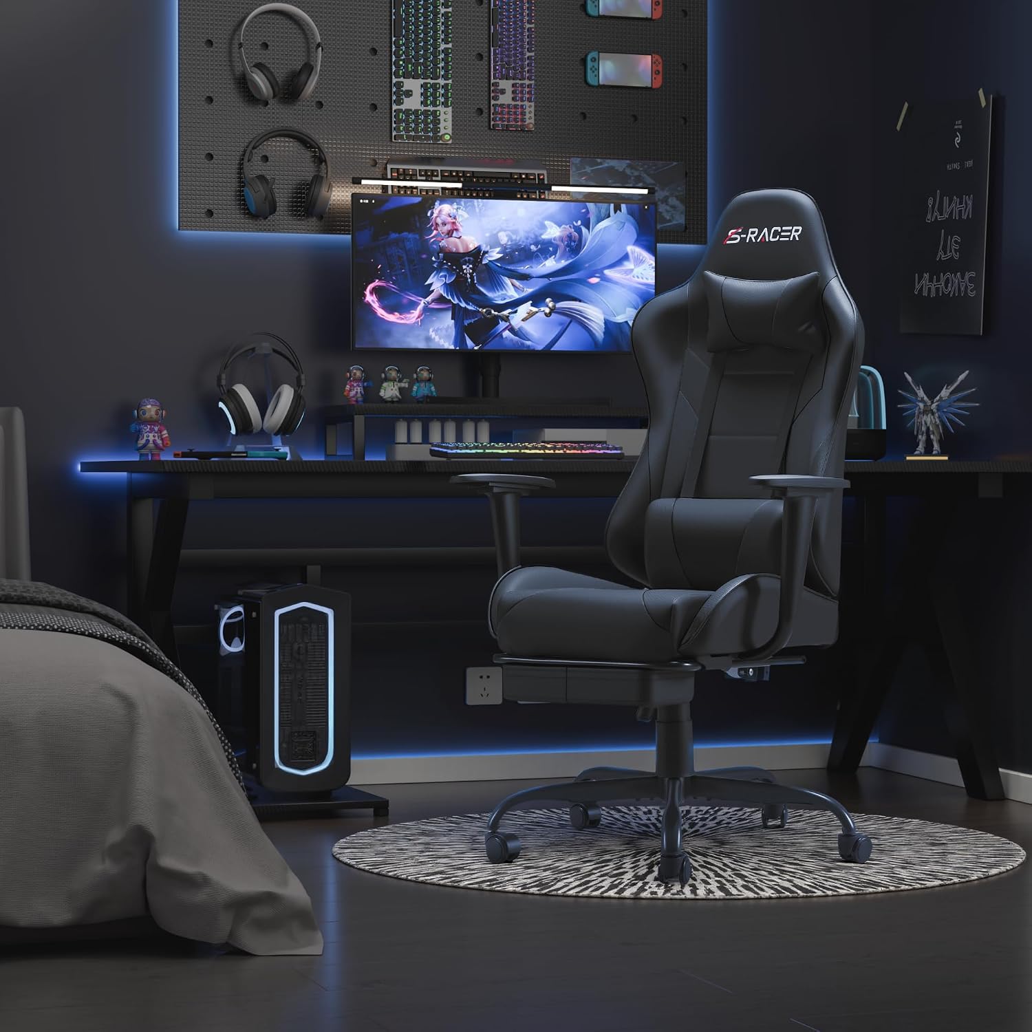 호말 인체공학적 디자인의 게이밍 의자, 인조 가죽 소재 - Ergonomic Office Chair 리뷰 및 가격