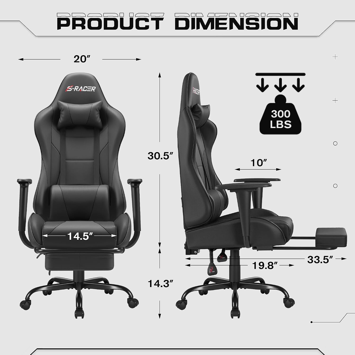 호말 인체공학적 디자인의 게이밍 의자, 인조 가죽 소재 - Ergonomic Office Chair 리뷰 및 가격