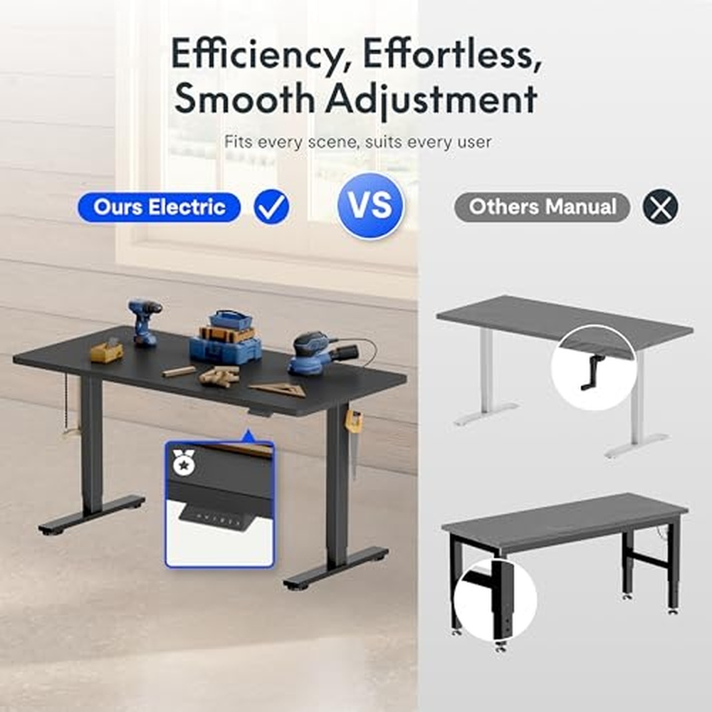 FLEXISPOT 전동 높이 조절식 작업대, 55x28 - Home Office Work Table 리뷰 및 가격