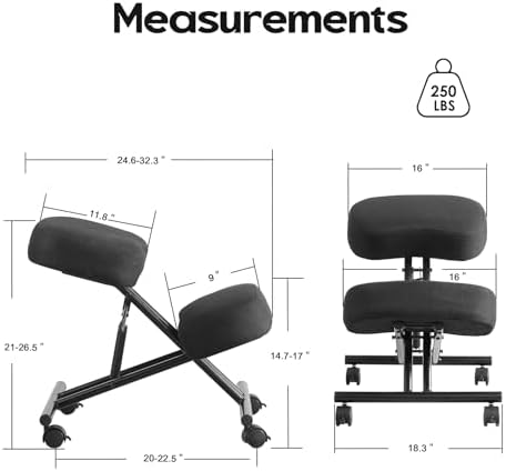 무릎을 꿇고 앉을 수 있는 의자, 린넨 소재, 인체공학 - Ergonomic Office Chair 리뷰 및 가격