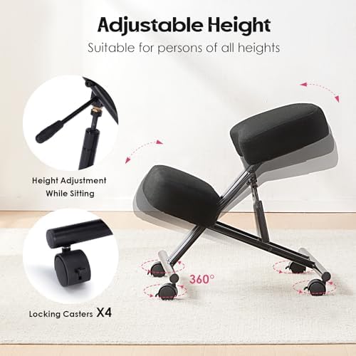 무릎을 꿇고 앉을 수 있는 의자, 린넨 소재, 인체공학 - Ergonomic Office Chair 리뷰 및 가격